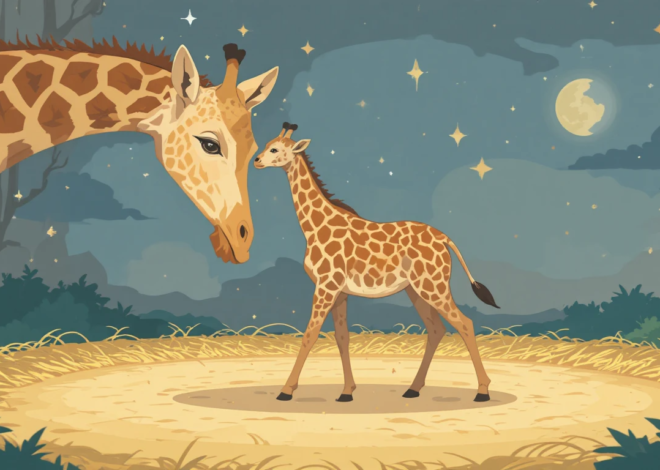 New Life Under Starry Skies: Endangered Giraffe Calf Born During Meteor Shower