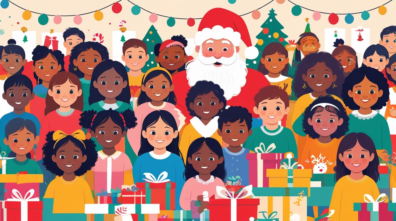 Young Volunteers Wrap 15 Days Straight to Give Hundreds of Kids the Christmas They Deserve